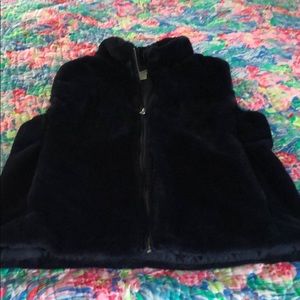 JCrew faux fur vest